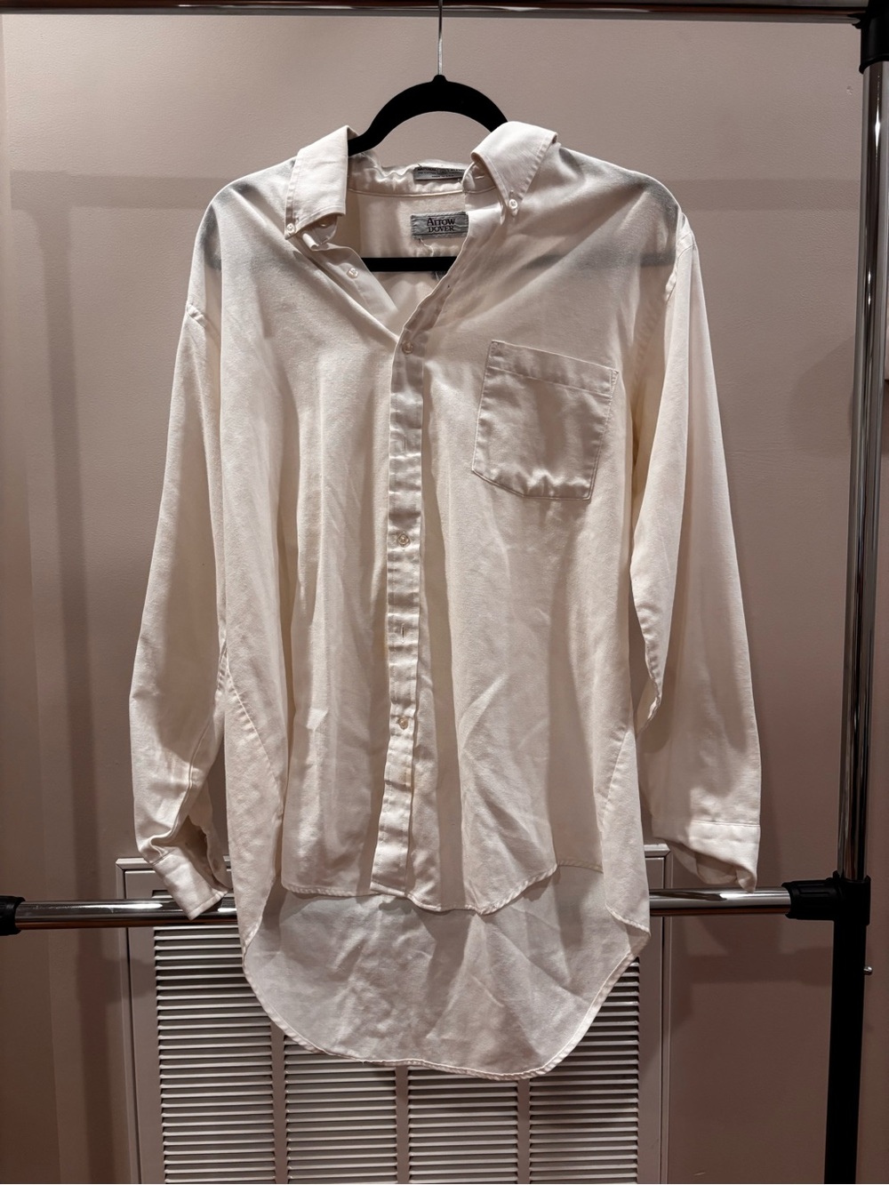 Arrow Cream Long-Sleeve Button-Down Shirt